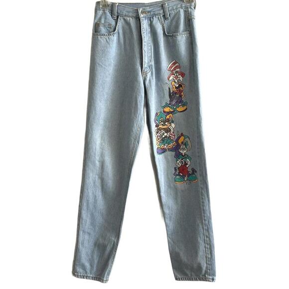 Denim - 90S Vintage Looney Tunes Classic Denim Mom Jeans